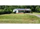 Charming single-story home with a well-manicured lawn and mature trees at 8000 Chapman St, Charlotte, NC 28216