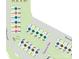 Community map showcasing available homesites, color-coded by builder at 1108 Bismuth Ln, Charlotte, NC 28211