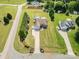 Areal view of home, with large front and back yard. Also features a pool, and attached garage at 115 Meadow Lake Dr, Salisbury, NC 28146