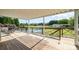 Backyard deck featuring a view of the swimming pool and yard at 115 Meadow Lake Dr, Salisbury, NC 28146