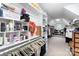 A large walk-in closet with built-in shelving and ample storage space for clothes and accessories at 132 Parkside Ln, Mooresville, NC 28117