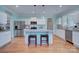 Charming kitchen with an island, stainless steel appliances, and stylish countertops at 1327 Springlake Rd, York, SC 29745