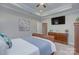 Relaxing main bedroom with a plush bed and neutral decor at 1327 Springlake Rd, York, SC 29745