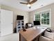 Home office with lots of natural light, a ceiling fan, and comfortable seating at 1533 Ohara Plantation Ct, Dallas, NC 28034