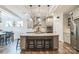 Modern kitchen featuring stainless steel appliances, granite countertops, and a central island at 2112 Balting Glass Dr, Indian Trail, NC 28079
