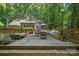 Large deck features ample seating, stylish outdoor furniture, and is perfect for entertaining or relaxing at 2507 Connemara Dr, Matthews, NC 28105