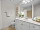 Neat bathroom featuring a white vanity, mirror, and decorative touches enhancing the space at 300 W 5Th St # 433, Charlotte, NC 28202
