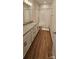 Bright bathroom featuring a white vanity with granite countertop, updated bronze fixtures, and tiled shower at 320 Lawrence Gray Rd, Charlotte, NC 28262