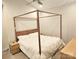 Bedroom features a canopy bed with white bedding and a nightstand at 320 Lawrence Gray Rd, Charlotte, NC 28262