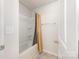 Bathroom with a shower and tub combo, tile floors, and neutral color scheme at 5043 Baileys Run Dr, Rock Hill, SC 29732