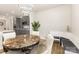 Cozy dining area with a modern chandelier, perfect for Gathering gatherings at 5043 Baileys Run Dr, Rock Hill, SC 29732