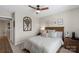 Comfortable bedroom featuring a wooden bed frame, stylish decor, and a neutral color scheme for a serene ambiance at 5050 Havencrest Dr, Fort Mill, SC 29715
