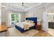 Comfortable bedroom features tray ceiling, a large window and neutral decor with lots of light at 5050 Havencrest Dr, Fort Mill, SC 29715