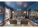 Sophisticated living area with designer wallpaper, hardwood floors, and an abundance of natural light at 5050 Havencrest Dr, Fort Mill, SC 29715