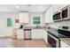 Modern kitchen featuring white cabinets, granite countertops, stainless steel appliances, and a convenient layout at 507 Newsome Rd, Salisbury, NC 28146