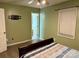 This bedroom features neutral walls and floors, and a window with natural light at 667 Blossom Hill Rd, Lincolnton, NC 28092