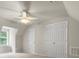 Spacious bedroom features a ceiling fan, double door closet, and window at 1010 Arabian Farm Rd, Clover, SC 29710