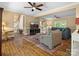 Inviting living room features hardwood floors, plush seating, and ample natural light at 1010 Arabian Farm Rd, Clover, SC 29710