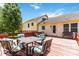 Back deck with outdoor seating and furniture overlooking the home's backyard space at 1104 Colony Ct, Gastonia, NC 28056