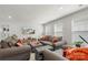 Bright living room featuring comfortable seating, a flatscreen television, and plenty of natural light from the windows at 13327 Savaine St, Charlotte, NC 28278