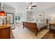 Charming bedroom with hardwood floors, a large window, and comfortable furniture at 167 Quaker Rd, Mooresville, NC 28117