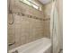 Bathroom featuring a shower/tub combo with decorative tile at 172 Valleybrook Dr # 8, Denver, NC 28037