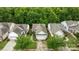 Overhead shot of single-Gathering homes featuring manicured lawns and tree-lined streets at 19157 Mallard Dr, Fort Mill, SC 29707