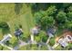 Aerial view of a home showing its location within a residential neighborhood at 2728 Touchstone Cir, Newton, NC 28658