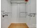 Walk-in closet with built-in shelving and hardwood floors at 286 Southside Rd, Rock Hill, SC 29730