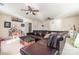 Spacious bonus room features a comfortable seating area, ceiling fans, and plenty of room for entertainment at 35 Dorie Dr, Belmont, NC 28012