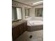 Large primary bathroom featuring double sinks and a corner tub at 4006 Hillview Dr, Shelby, NC 28152