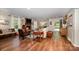 Spacious living area with hardwood floors, a fireplace, and an open layout at 418 Melody Ln, Shelby, NC 28152