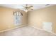 Neutral bedroom with a ceiling fan, window, and closet at 4333 Poplar Grove Dr, Charlotte, NC 28269