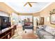Comfortable living room with hardwood floors and neutral color scheme at 4333 Poplar Grove Dr, Charlotte, NC 28269