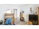 Office featuring a desk, bookcase, and closet at 4333 Poplar Grove Dr, Charlotte, NC 28269