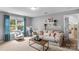 Cozy living room with comfortable furniture, natural light, and modern decor at 5044 Dockside Ct, Matthews, NC 28104