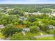 An aerial view of the house, landscaped lot and surrounding neighborhood at 605 Cobb St, Lowell, NC 28098