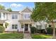 Charming two-story home featuring white siding, decorative shutters, and a welcoming front porch with manicured landscaping at 6518 Point Comfort Ln, Charlotte, NC 28226