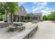 The clubhouse is furnished with picnic tables, a grill, and lovely stone accents for outdoor dining at 6726 Carradale Way, Charlotte, NC 28278