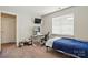 Relaxing bedroom with a computer desk and a comfortable bed perfect for a student at 6821 Millingden Ct, Charlotte, NC 28277