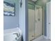 Bright bathroom featuring a tub with a shower in the background at 736 Creekbridge Dr, Rock Hill, SC 29732