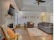 Open living room featuring hardwood floors, a fireplace, and seating area with natural light at 736 Creekbridge Dr, Rock Hill, SC 29732