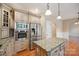 Kitchen showcasing granite countertops, a center island, and stainless steel appliances at 100 Woodwinds Dr, Mount Holly, NC 28120