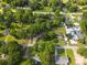 Overhead view of a peaceful residential area with lush greenery and neatly arranged houses at 1055 Laurel Ave, Lancaster, SC 29720