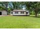Charming single-story home with a metal roof, complemented by a well-manicured lawn and mature trees at 1055 Laurel Ave, Lancaster, SC 29720