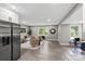 Open living area with modern stainless steel appliances, ample natural light, and stylish decor at 1055 Laurel Ave, Lancaster, SC 29720