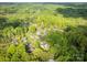 Scenic aerial view of a neighborhood with mature trees and green landscapes at 107 Ingonish Dr, Gastonia, NC 28056
