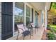 Charming front porch seating area, great for relaxation at 107 Ingonish Dr, Gastonia, NC 28056