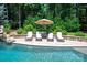 Relaxing poolside setting with lounge chairs and lush landscaping perfect for outdoor enjoyment at 1085 Wessington Manor Ln, Fort Mill, SC 29715