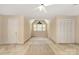 Spacious bedroom featuring neutral carpet, a ceiling fan, a window, and a double-door closet at 1750 Trellis Dr, Rock Hill, SC 29732